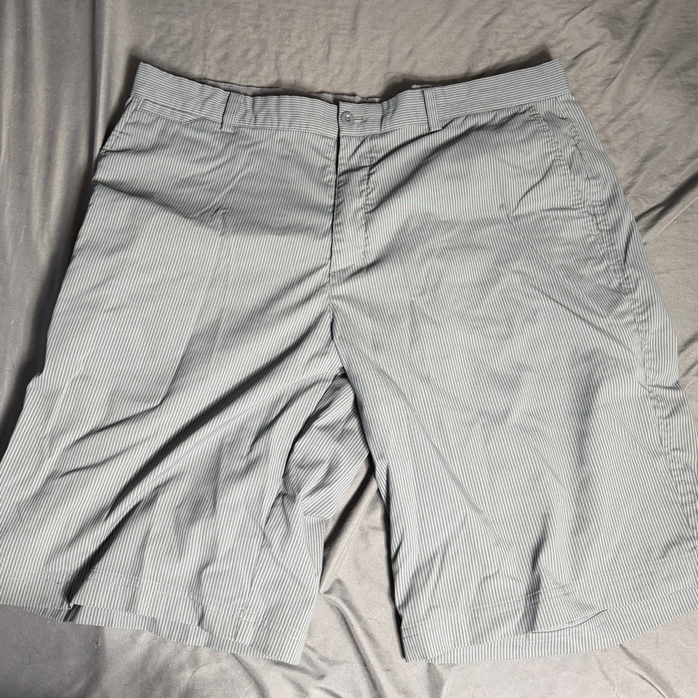 Nike Men's Light Gray Striped golf Shorts